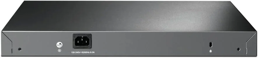 سوئیچ مدیریتی 28 پورت گیگابیتی PoE+ تی‌پی‌لینک مدل TL-SG3428MP | دارای 24 پورت PoE+ با توان 384 وات، 4 اسلات SFP | بازیابی خودکار PoE | یکپارچه با Omada SDN | IPv6 | مسیریابی استاتیک | حفاظت مادام العمر محدود