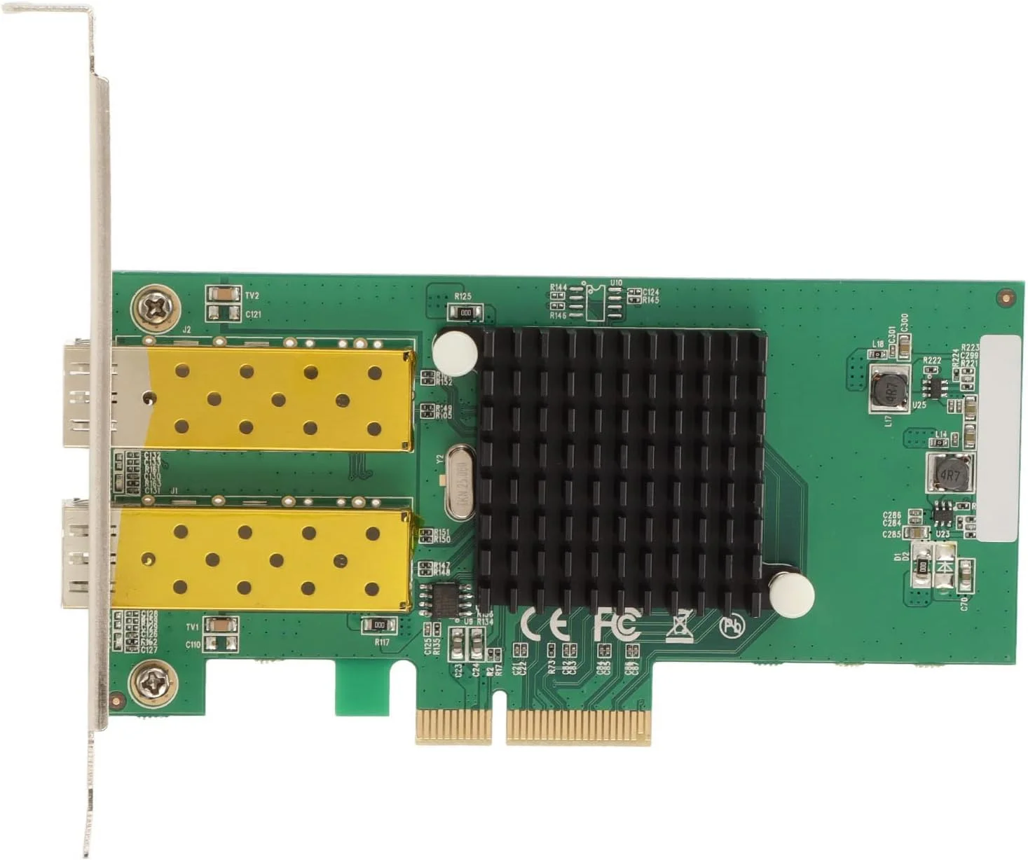 کارت شبکه PCIe، 10/100/1000 مگابیت بر ثانیه IEEE 802.3ad کارت اترنت گیگابیتی تراشه کنترلر 82576 سازگاری خودکار کارت شبکه PCI Express LAN برای دستگاه های سرور کامپیوتر