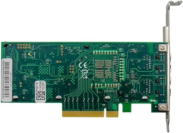 کارت شبکه دو پورت PCIE X8 10000M PCIe 10 گیگابیتی اترنت، دو پورت RJ45، تراشه Intel X540 10Gbs Pci-e Ethernet Server NICs