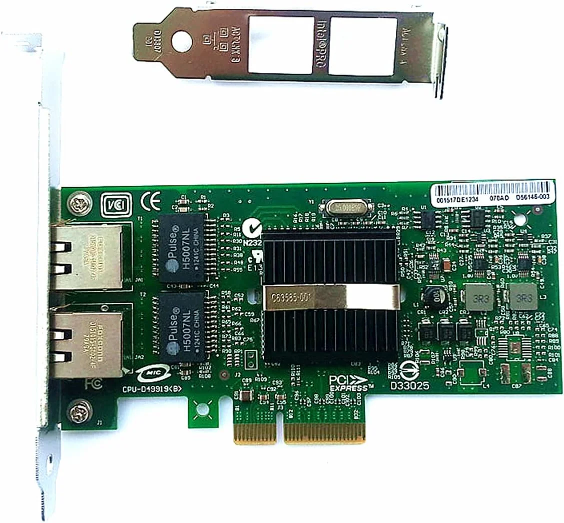 آداپتور سرور 2 پورت 10/100/1000Mbps گیگابیتی RJ45 کارت شبکه PCI-E X4 مدل EXPI9402PT با چیپ Intel 82571 کارت شبکه LAN PRO / 1000