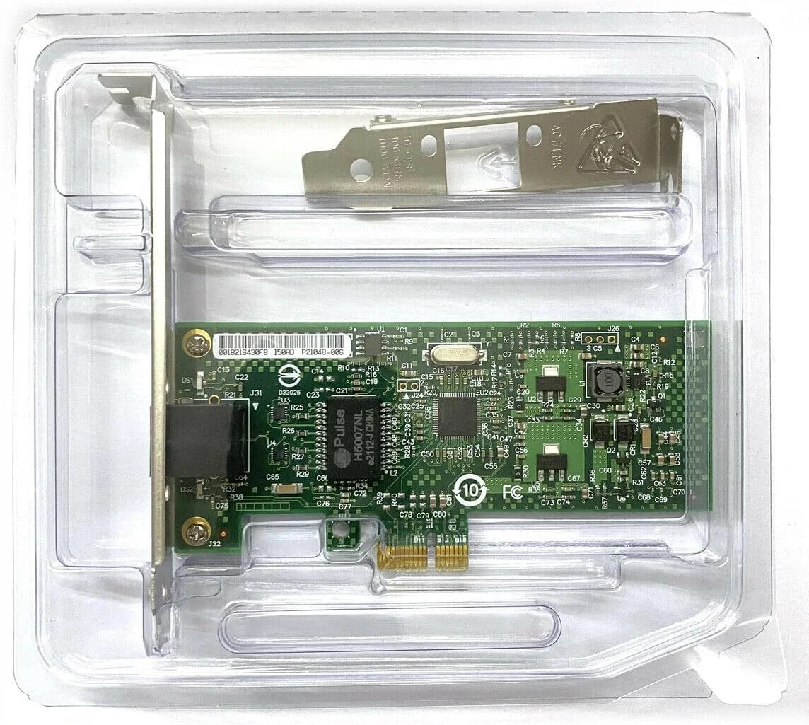 کارت شبکه جدید 10/100/1000Mbps PCIE x1 برای Intel EXPI9301CTBLK، پورت 1x RJ45s، آداپتورهای سرور اترنت گیگابیتی NIC PCI-E Lan (I210-T1)