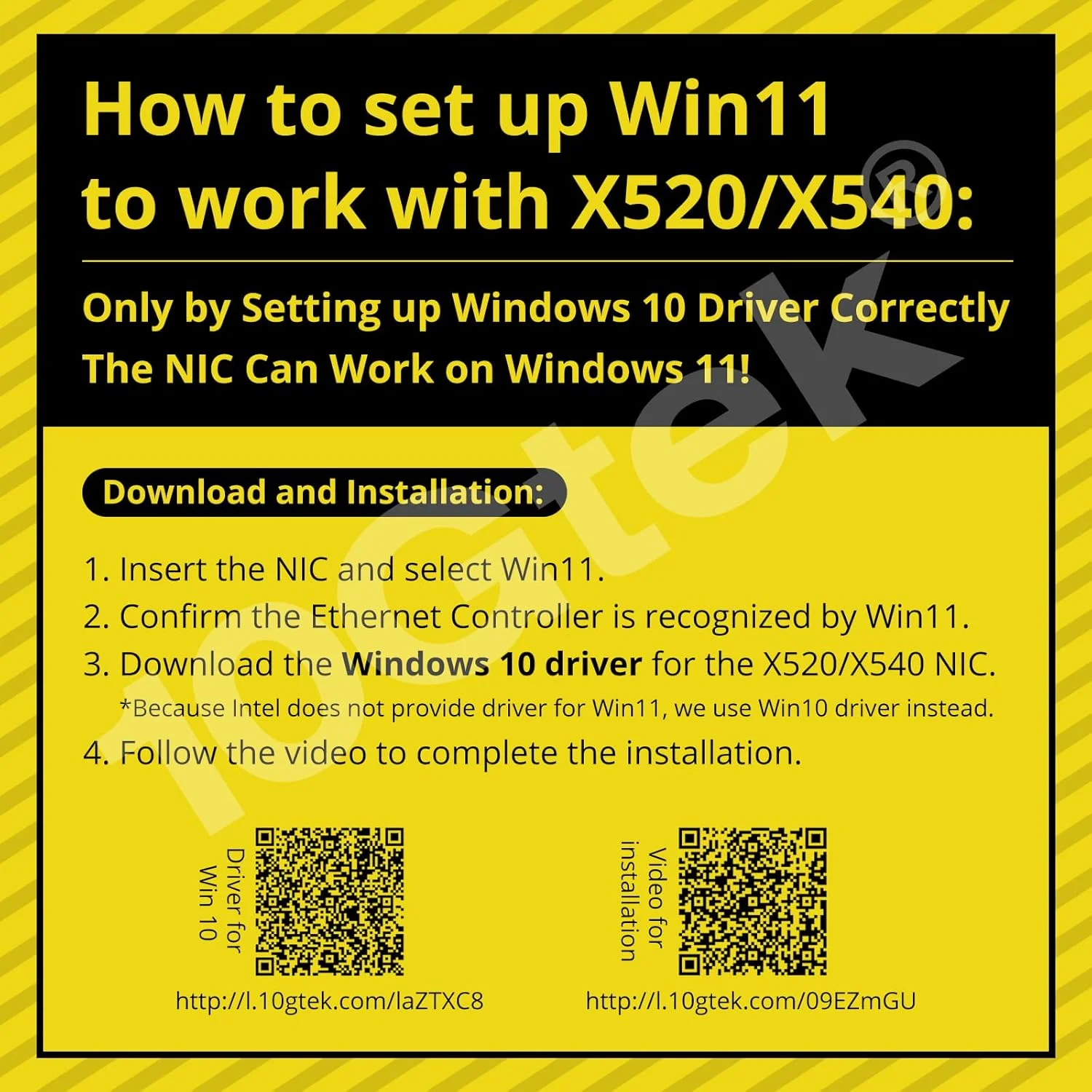 کارت شبکه 10Gb PCI-E NIC 10Gtek®، پورت RJ45 مسی دوگانه، با کنترلر Intel X540، آداپتور LAN اترنت PCI Express پشتیبانی از Windows Server/Windows/Linux/ESX، قابل مقایسه با Intel X540-T2