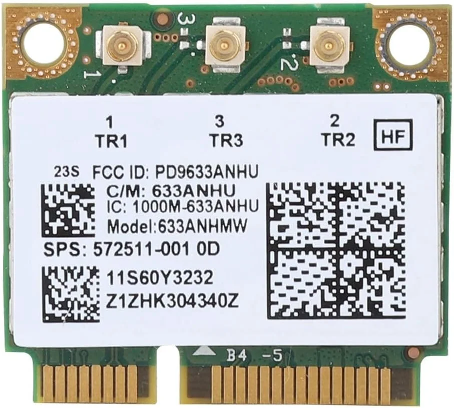 کارت شبکه اینتل 6300AGN، کارت شبکه وای فای پرسرعت برای لنوو Thinkpad T420i T420S، 450 مگابیت بر ثانیه، آداپتور کارت رابط mini PCI-E