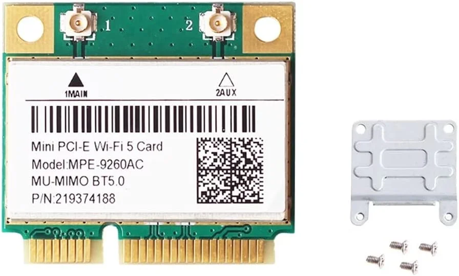 آداپتور Mini Pcie Wifi برای کارت شبکه بی سیم 802.11AC بلوتوث 5.0 2.4G/5GHz مدل 9260AC