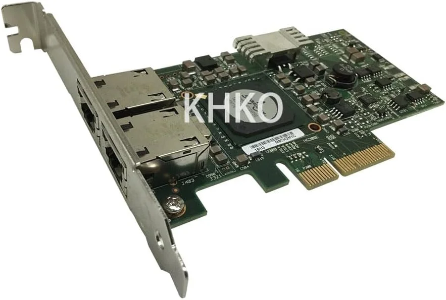 کارت آداپتور 5709 PCIe 1G گیگابیتی Bcm5709C دو پورت کارت شبکه گیگابیتی با ارتفاع کامل F169G G218C 0F169G تست شده 100%