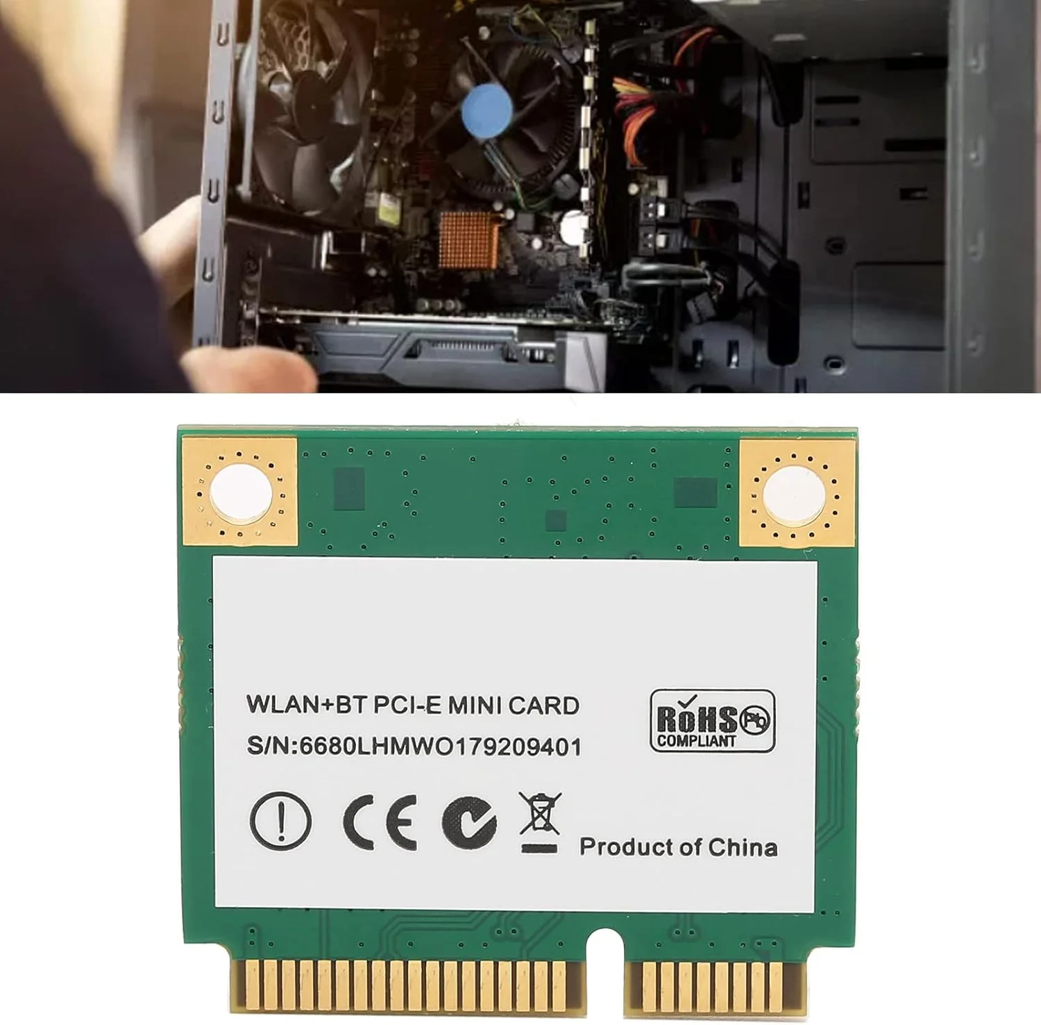 کارت شبکه وای فای Annadue AX3000 AX200 PCIe، وای فای 6 با سرعت 3000 مگابیت بر ثانیه، بلوتوث 5.1، دو بانده 2.4G/5G، کارت شبکه گیگابیتی بی سیم، پشتیبانی از MU MIMO برای ویندوز 10 64 بیتی و لینوکس