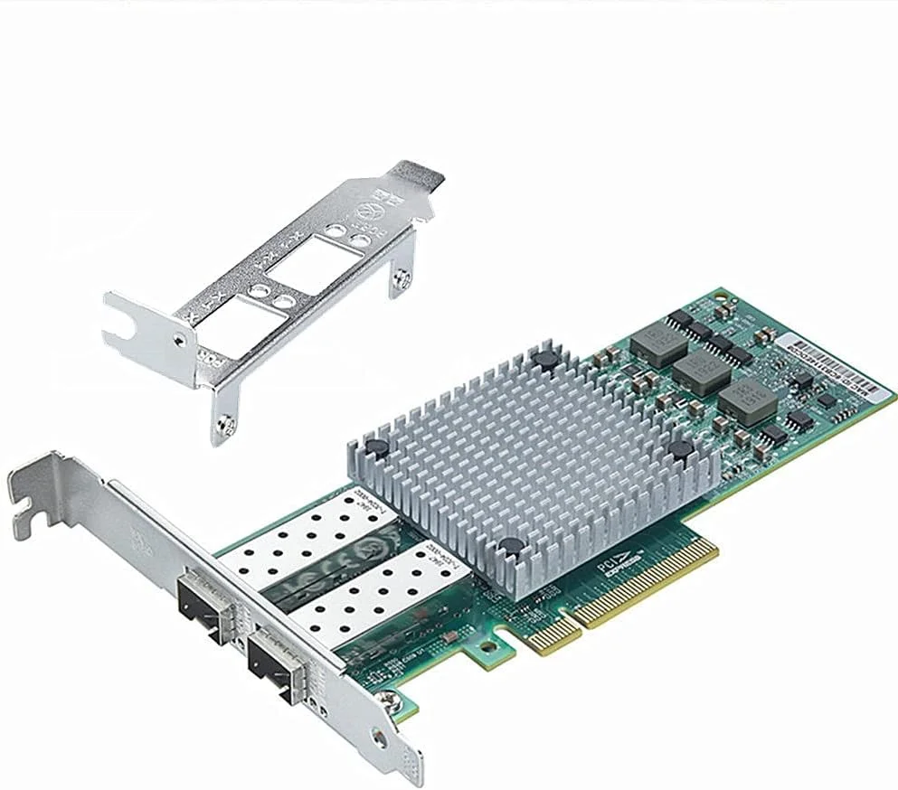 کارت شبکه 10Gb PCI-E SFP+ NIC، با چیپست Broadcom 57810S، پورت SFP+ دوگانه، آداپتور اترنت LAN PCI-E X 8/X16، پشتیبانی از Windows Server/Windows/Linux/VMware