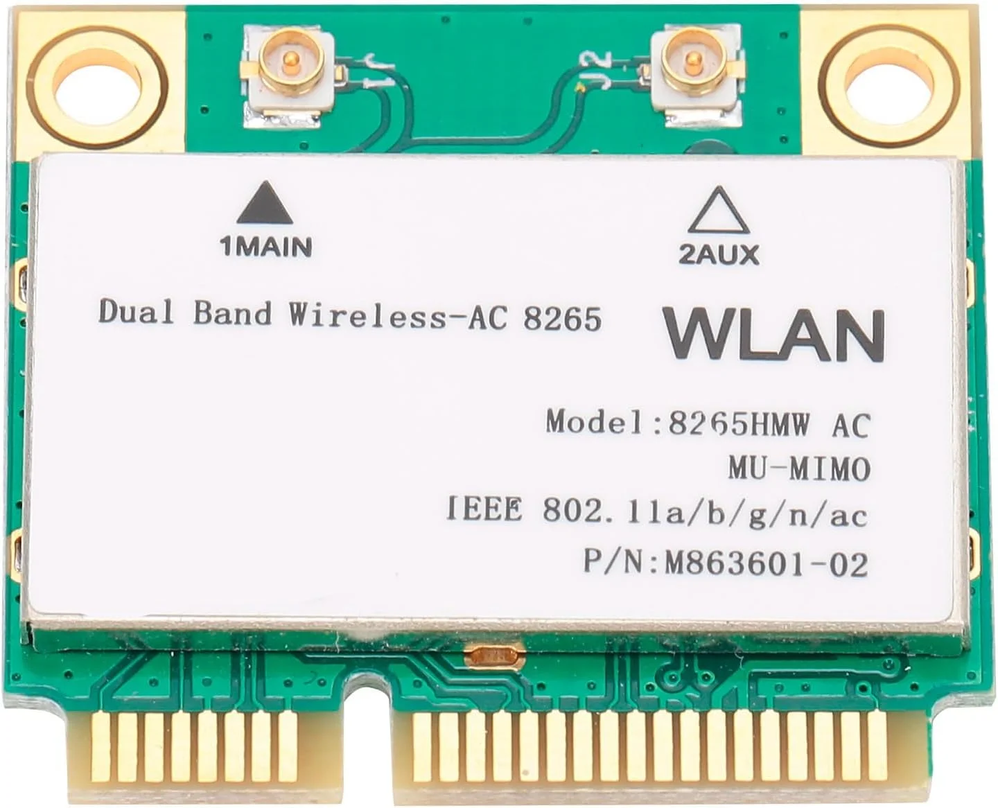 کارت شبکه بی سیم Annadue 2.4G / 5Ghz Mini PCI E 802.11ac 867Mbps 4.2 WiFi، مناسب برای لپ تاپ های ASUS/ACER/DEL/Samsung/Toshiba/Sony