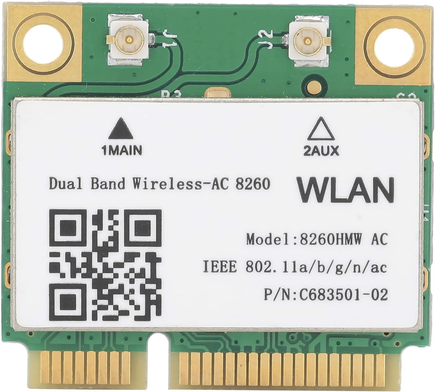 کارت شبکه بی‌سیم گیگابیتی ASHATA 2.4G 5GHz 867Mbps AC PCI-E WiFi سازگار با کامپیوتر، لپ تاپ، برد کنترل صنعتی و غیره