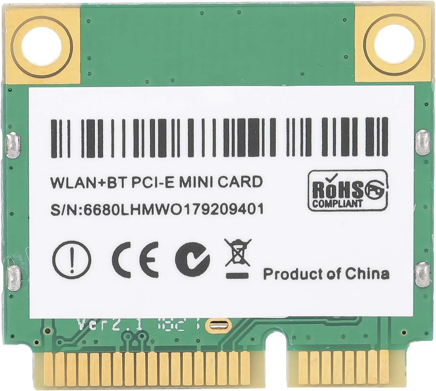 کارت شبکه بیسیم گیگابیتی ASHATA 2.4G 5GHz 867Mbps AC PCI-E WiFi سازگار با کامپیوتر، لپ تاپ، برد کنترل صنعتی و غیره کارت شبکه بیسیم گیگابیتی ASHATA 2.4G 5GHz 867Mbps AC PCI-E WiFi سازگار با کامپیوتر، لپ تاپ، برد کنترل صنعتی و غیره