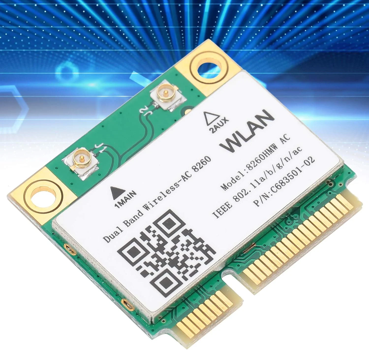 کارت شبکه بیسیم گیگابیتی ASHATA 2.4G 5GHz 867Mbps AC PCI-E WiFi سازگار با کامپیوتر، لپ تاپ، برد کنترل صنعتی و غیره کارت شبکه بیسیم گیگابیتی ASHATA 2.4G 5GHz 867Mbps AC PCI-E WiFi سازگار با کامپیوتر، لپ تاپ، برد کنترل صنعتی و غیره