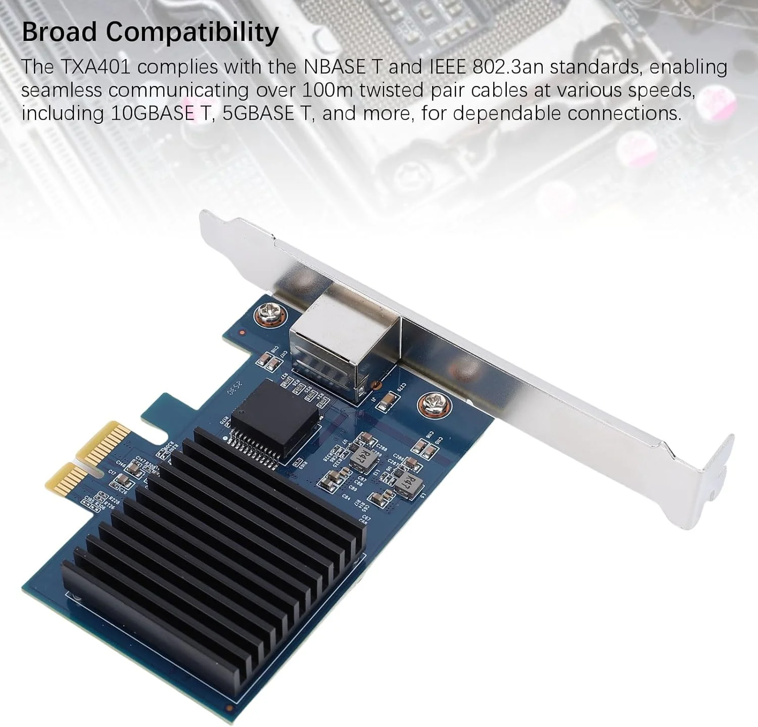کارت شبکه 10G PCIe پورت RJ45، آداپتور PCIe به 10 گیگابیت اترنت، آداپتور RTL8127 PCI Express Gen 4 X1 به 10 گیگابیت اترنت، LAN کارت شبکه 10G PCIe پورت RJ45، آداپتور PCIe به 10 گیگابیت اترنت، آداپتور RTL8127 PCI Express Gen 4 X1 به 10 گیگابیت اترنت، LAN