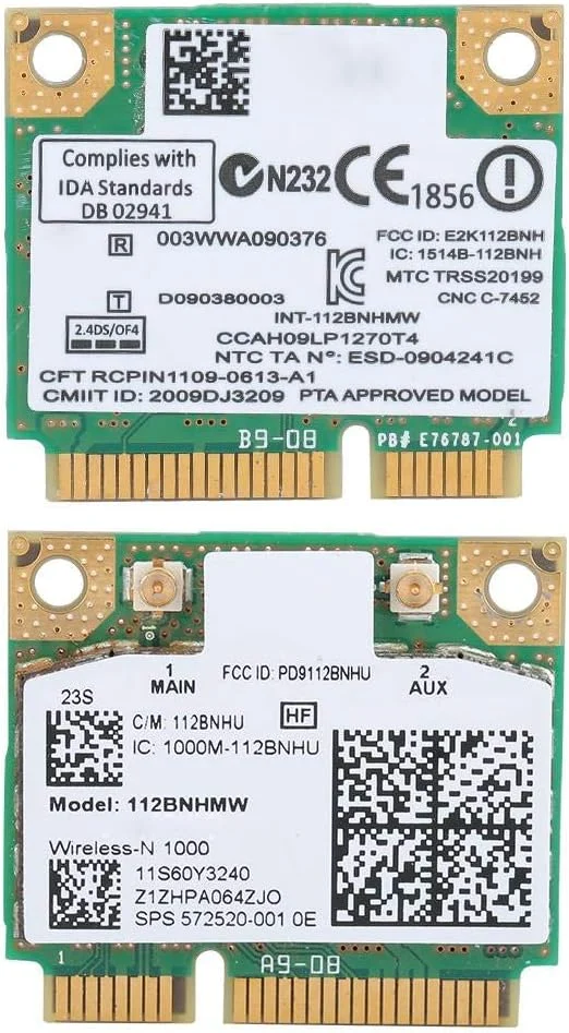 کارت شبکه بی‌سیم ASHATA، کارت شبکه بی‌سیم مینی PCI-E 300Mbps، کارت شبکه PCI-E WiFi، برای Intel LINK1000 N1000 112BNHMW، برای T420S / X220 / T520