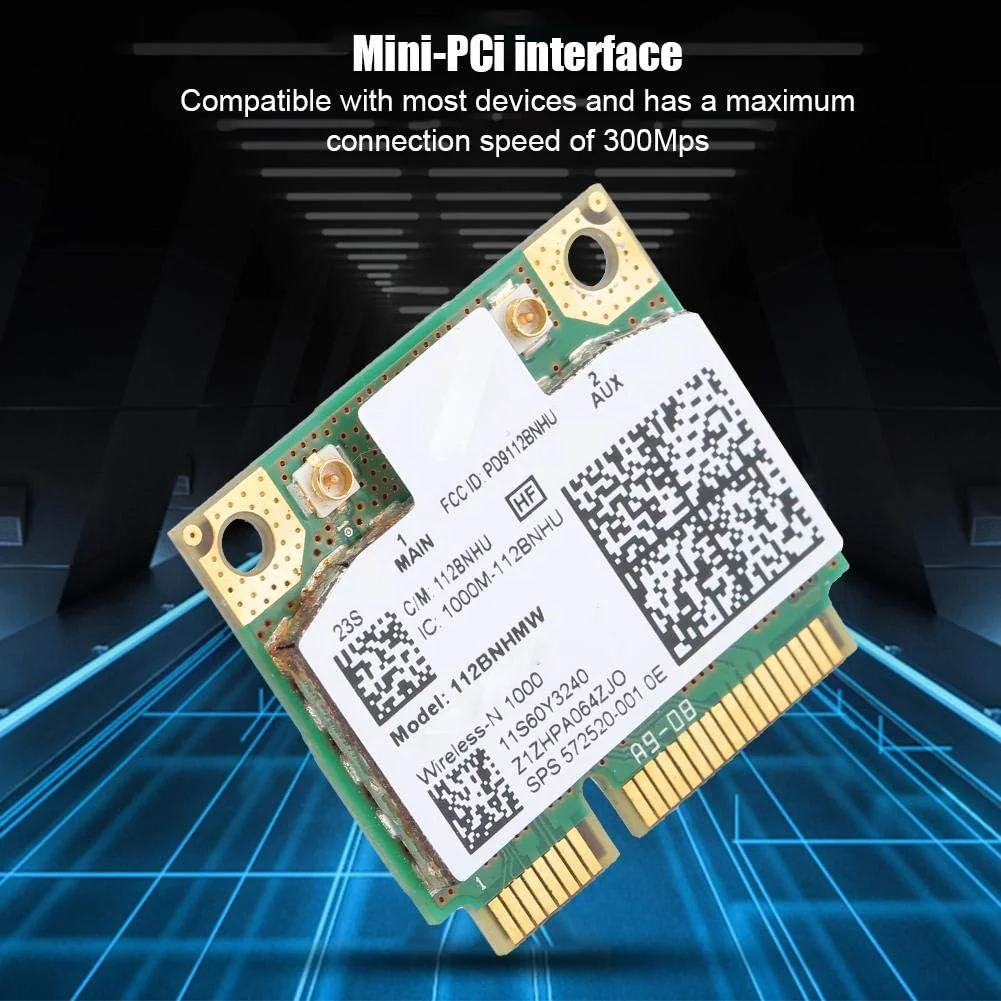 کارت شبکه بیسیم ASHATA، کارت شبکه بیسیم مینی PCI-E 300Mbps، کارت شبکه PCI-E WiFi، برای Intel LINK1000 N1000 112BNHMW، برای T420S / X220 / T520 کارت شبکه بیسیم ASHATA، کارت شبکه بیسیم مینی PCI-E 300Mbps، کارت شبکه PCI-E WiFi، برای Intel LINK1000 N1000 112BNHMW، برای T420S / X220 / T520