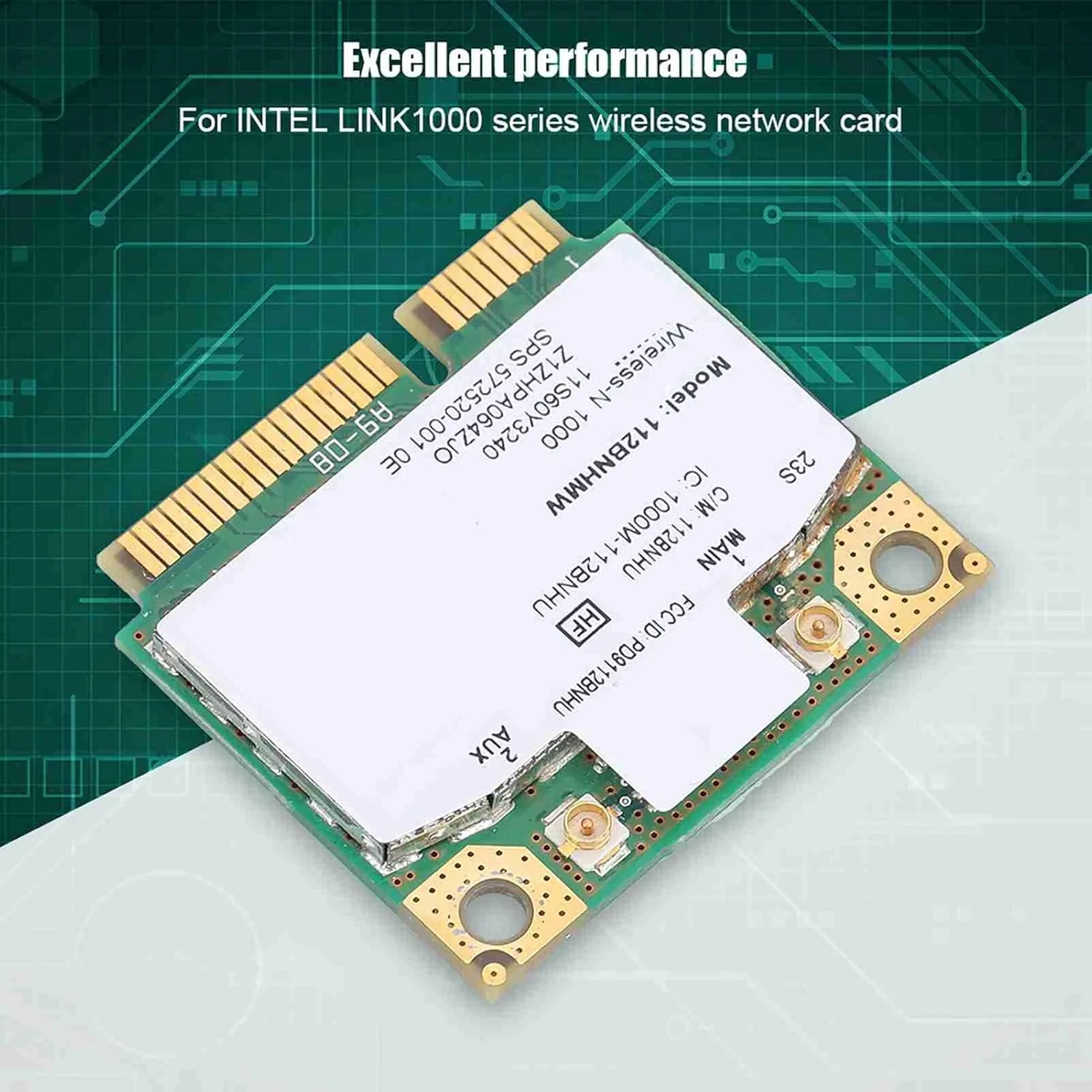 کارت شبکه بیسیم ASHATA، کارت شبکه بیسیم مینی PCI-E 300Mbps، کارت شبکه PCI-E WiFi، برای Intel LINK1000 N1000 112BNHMW، برای T420S / X220 / T520 کارت شبکه بیسیم ASHATA، کارت شبکه بیسیم مینی PCI-E 300Mbps، کارت شبکه PCI-E WiFi، برای Intel LINK1000 N1000 112BNHMW، برای T420S / X220 / T520