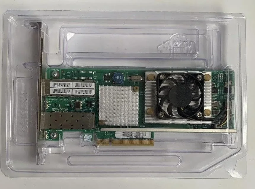 کارت شبکه دو پورت 10 گیگابیتی PCIe مدل BCM957711A1113G NetXtreme با براکت بلند