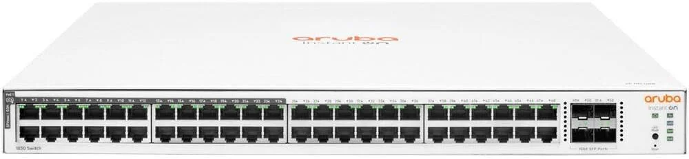 سوئیچ مدیریتی لایه 2 گیگابیتی اترنت آرووبا Instant On 1830 48G 24p Class4 PoE 4SFP 370W