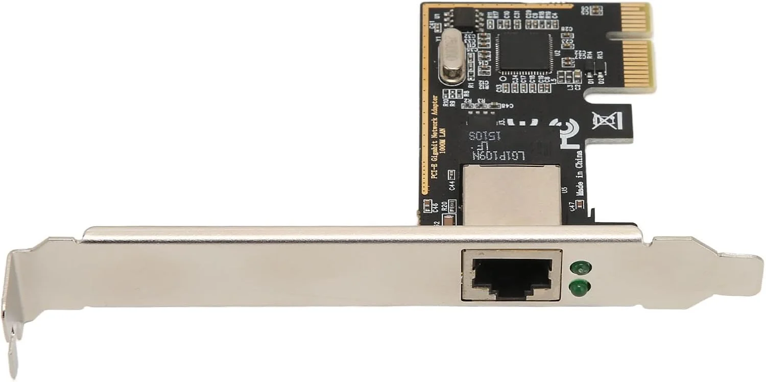 کارت شبکه 2.5Gbps PCIe، کارت شبکه گیگابیتی PCI Express تک پورت، آداپتور شبکه اترنت LAN PCIE RJ45 با سرعت 100/1000/25000 مگابیت بر ثانیه با براکت برای ویندوز 10، 8، 7، XP