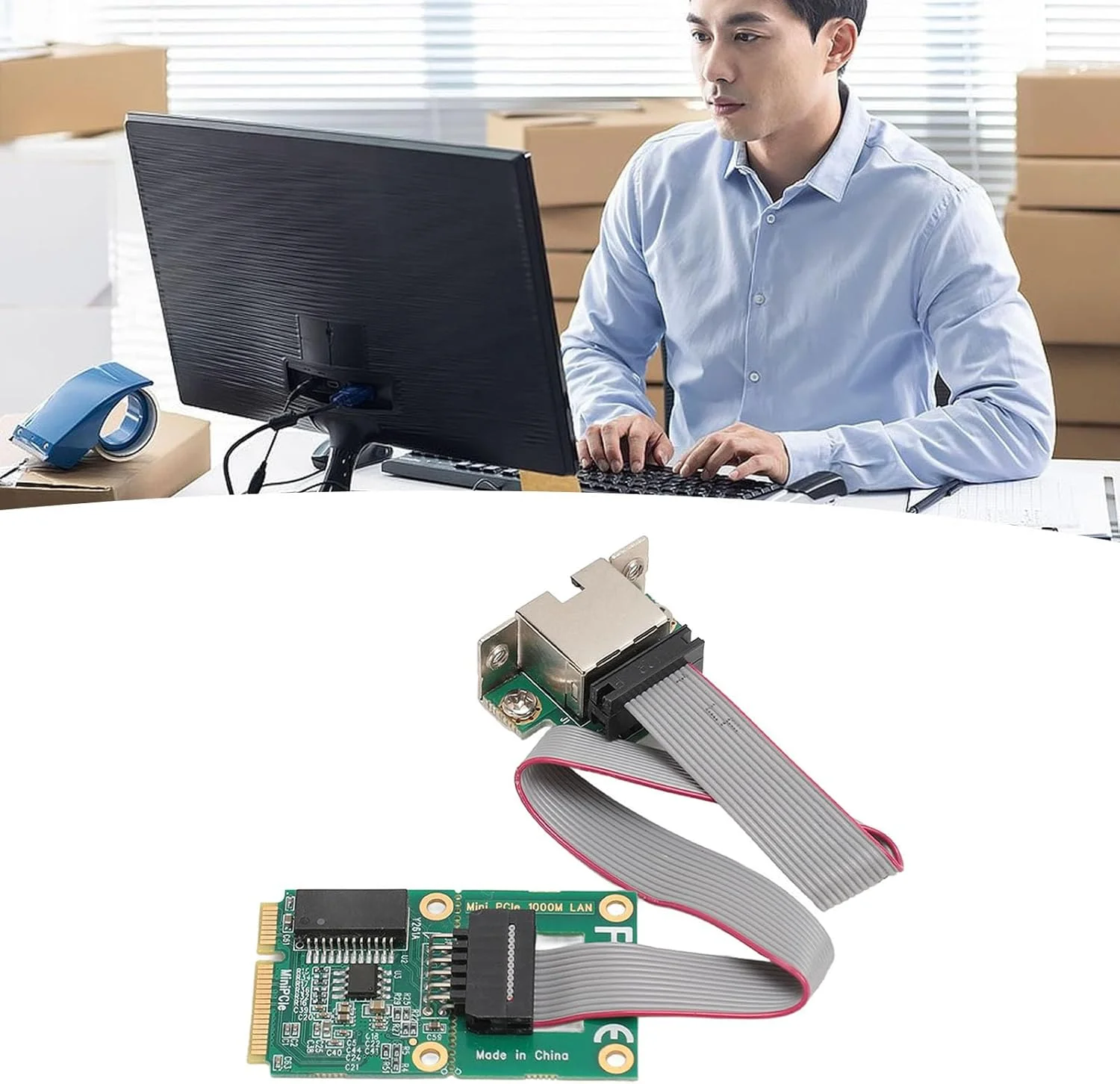 کارت شبکه مینی PCIE Bewinner، آداپتور اترنت تک پورت RJ45 با تراشه I210AT، انطباق خودکار 1000M، اسلات M.2 A E، کنترل صنعتی، پشتیبانی از 7/8/10 و VMWare ESXi کارت شبکه مینی PCIE Bewinner، آداپتور اترنت تک پورت RJ45 با تراشه I210AT، انطباق خودکار 1000M، اسلات M.2 A E، کنترل صنعتی، پشتیبانی از 7/8/10 و VMWare ESXi