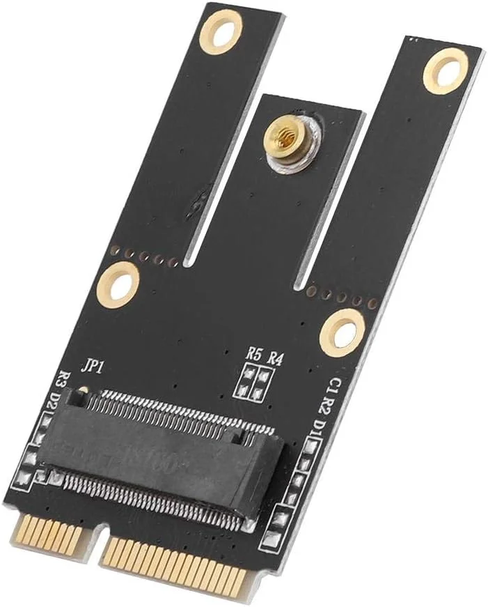 کارت آداپتور M.2 NGFF به PCI-E Bewinner، آداپتور M.2 NGFF به Mini PCI-E برای کارت شبکه وای فای و بلوتوث بی سیم