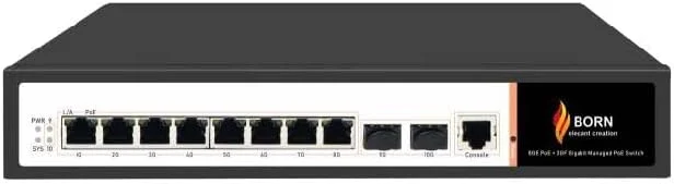 سوئیچ شبکه بورن الگانس مدل BC2208PGM2F توان 150 وات سوئیچ شبکه بورن الگانس مدل BC2208PGM2F توان 150 وات