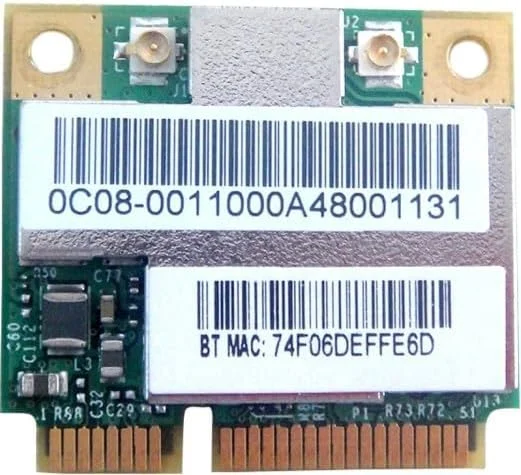 کارت شبکه وای فای بلوتوث 3.0 جدید برای Broadcom BCM943225 Bcm943225hmb Wireless 802.11b/g/n Half Mini PCI-E AW-NB290H کارت شبکه وای فای بلوتوث 3.0 جدید برای Broadcom BCM943225 Bcm943225hmb Wireless 802.11b/g/n Half Mini PCI-E AW-NB290H