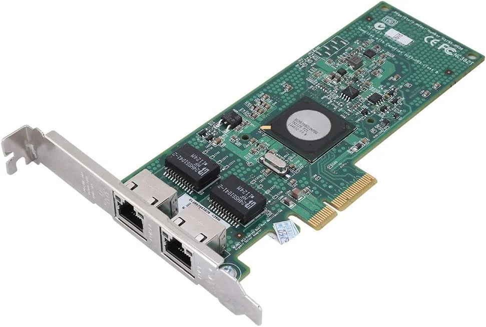 کارت شبکه، برای Broadcom BCM5709 1000Mbps PCI-E دو پورت آداپتور اترنت سرور کارت شبکه کامپیوتر کارت PCI-E بی سیم