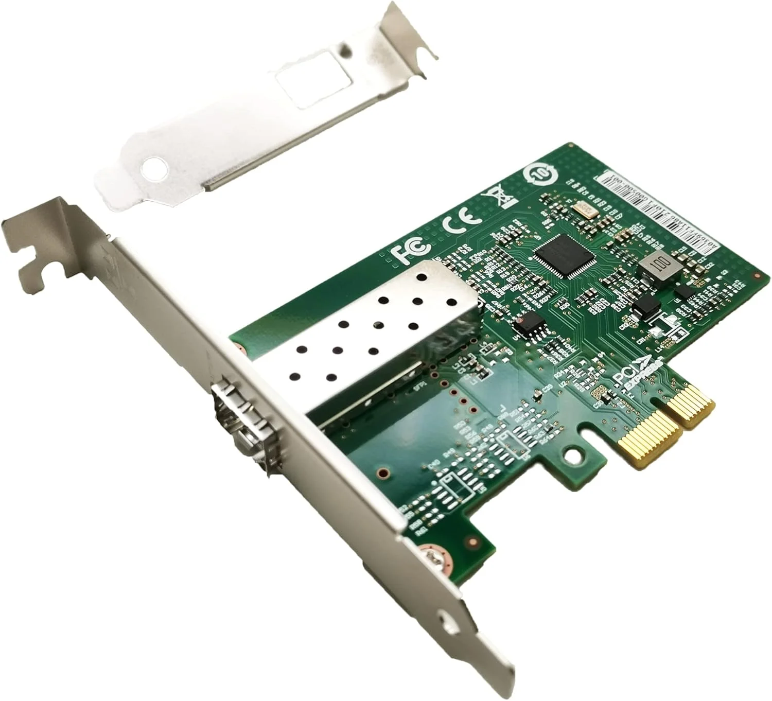 کارت شبکه اترنت همگرا 1.25 گیگابیت PCIe x1، کارت LAN تک پورت SFP گیگابیتی NIC با چیپست Intel I210-AS پشتیبانی از سرور Windows Server/Windows/Linux/Vmware ESXI