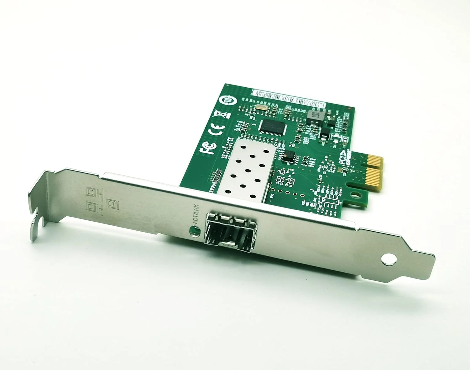 کارت شبکه اترنت همگرا 1.25 گیگابیت PCIe x1، کارت LAN تک پورت SFP گیگابیتی NIC با چیپست Intel I210-AS پشتیبانی از سرور Windows Server/Windows/Linux/Vmware ESXI