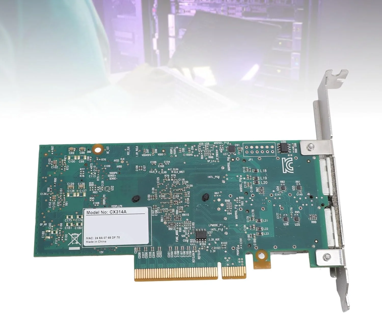 کارت شبکه اترنت 40 گیگابیتی PCIe، کارت PCIe 40GbE با 2 پورت برای افزایش مقیاس پذیری سرورهای مدرن