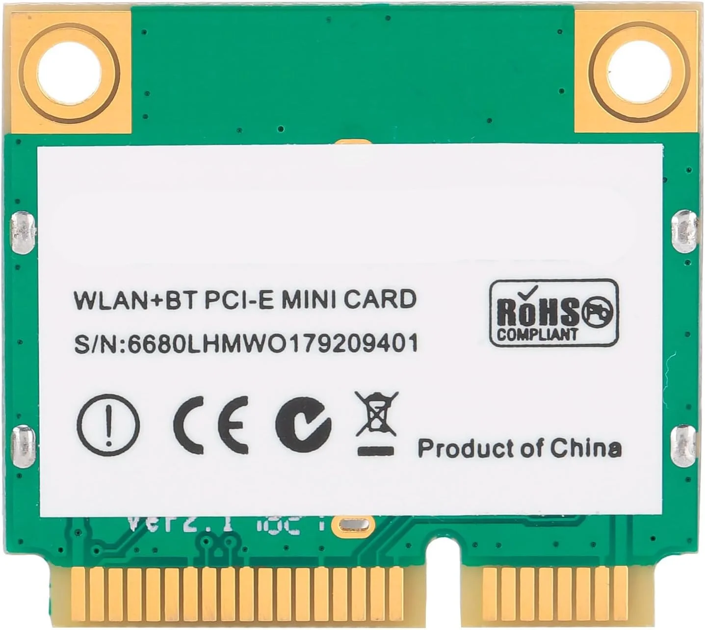 کارت شبکه بی سیم مینی PCI-E وای فای 2.4G/5G سرعت 4.2 بلوتوث برای لپ تاپ های ایسوس/ایسر/دل/سامسونگ/توشیبا/سونی/مینی PCI-E رابط 802.11AC
