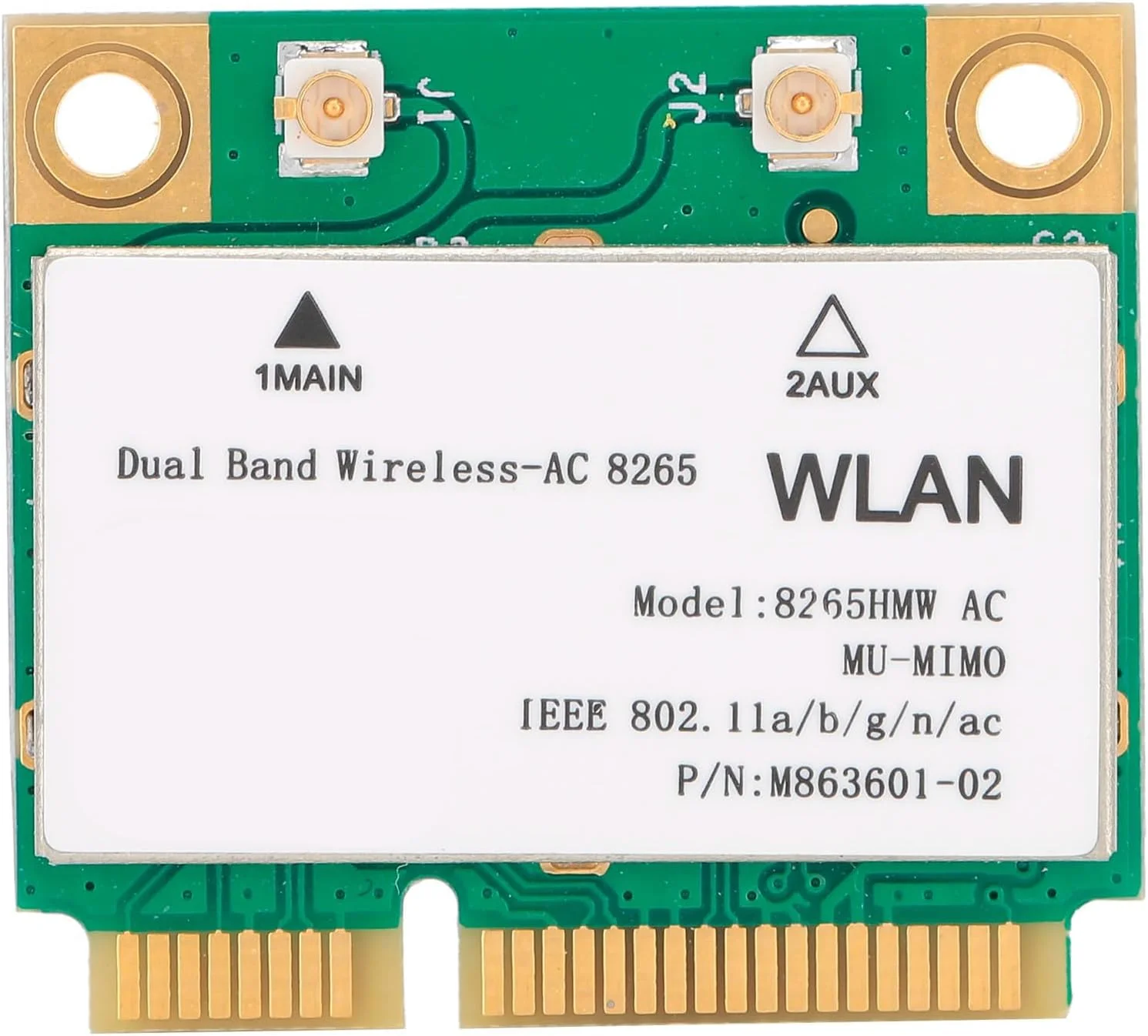 کارت شبکه بی سیم مینی PCI-E وای فای 2.4G/5G سرعت 4.2 بلوتوث برای لپ تاپ های ایسوس/ایسر/دل/سامسونگ/توشیبا/سونی/مینی PCI-E رابط 802.11AC