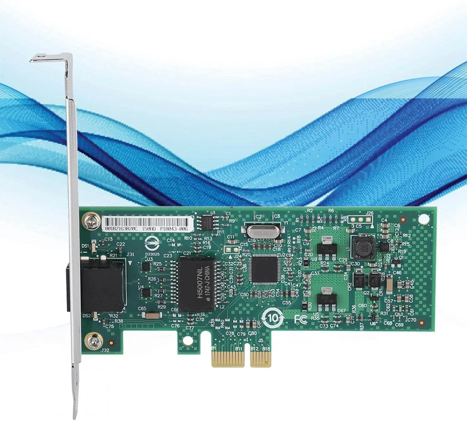 کارت آداپتور شبکه گیگابیتی PCI-e مدل DFBTYG با تراشه Intel 82574L، آداپتور اترنت NIC دسکتاپ 1000 مگابیت بر ثانیه RJ45، با نشانگر LED