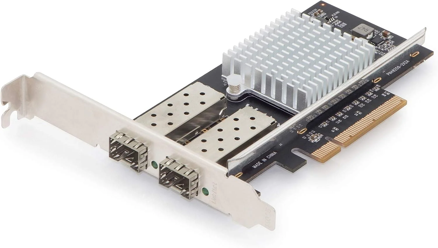 کارت ورودی/خروجی DIGITUS - PCIe - کارت شبکه SFP+ - دو پورت - 10 گیگابیت اترنت - 10 گیگابیت بر ثانیه - PCI-Express