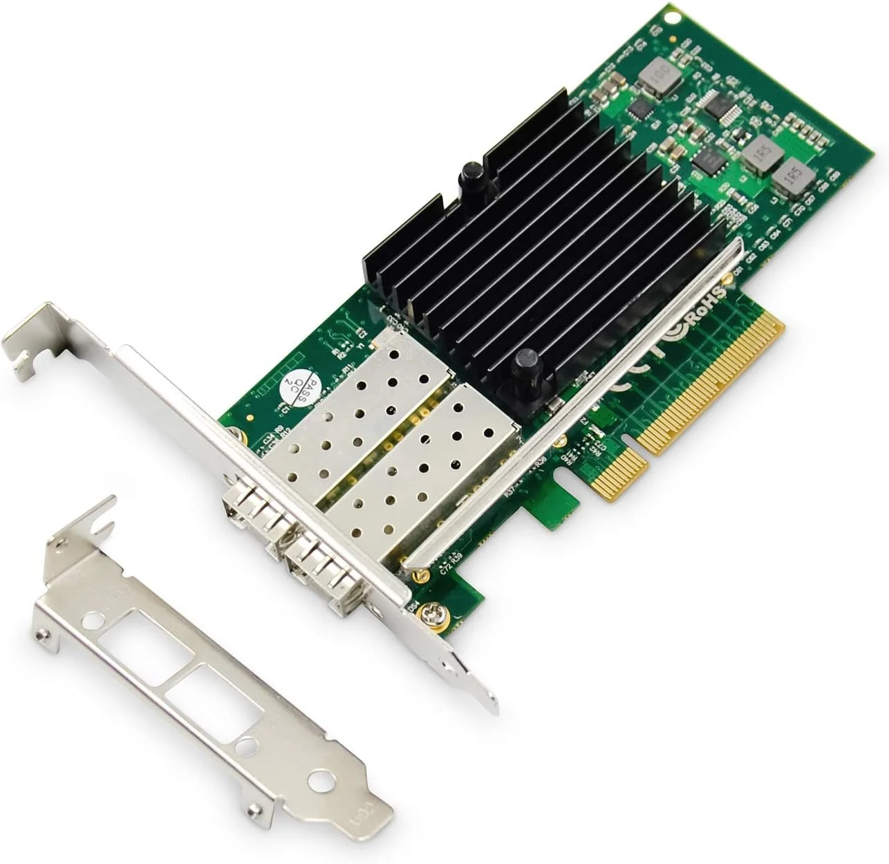 کارت ورودی/خروجی DIGITUS - PCIe - کارت شبکه SFP+ - دو پورت - 10 گیگابیت اترنت - 10 گیگابیت بر ثانیه - PCI-Express