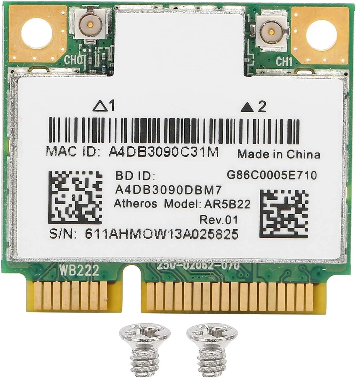 کارت وای فای، کارت شبکه بی سیم PCI-E دو بانده 2.4/5 گیگاهرتز، پشتیبانی از XP/WIN7/WIN8/WIN10، آداپتور وای فای بی سیم 802.11ac بلوتوث 4.0