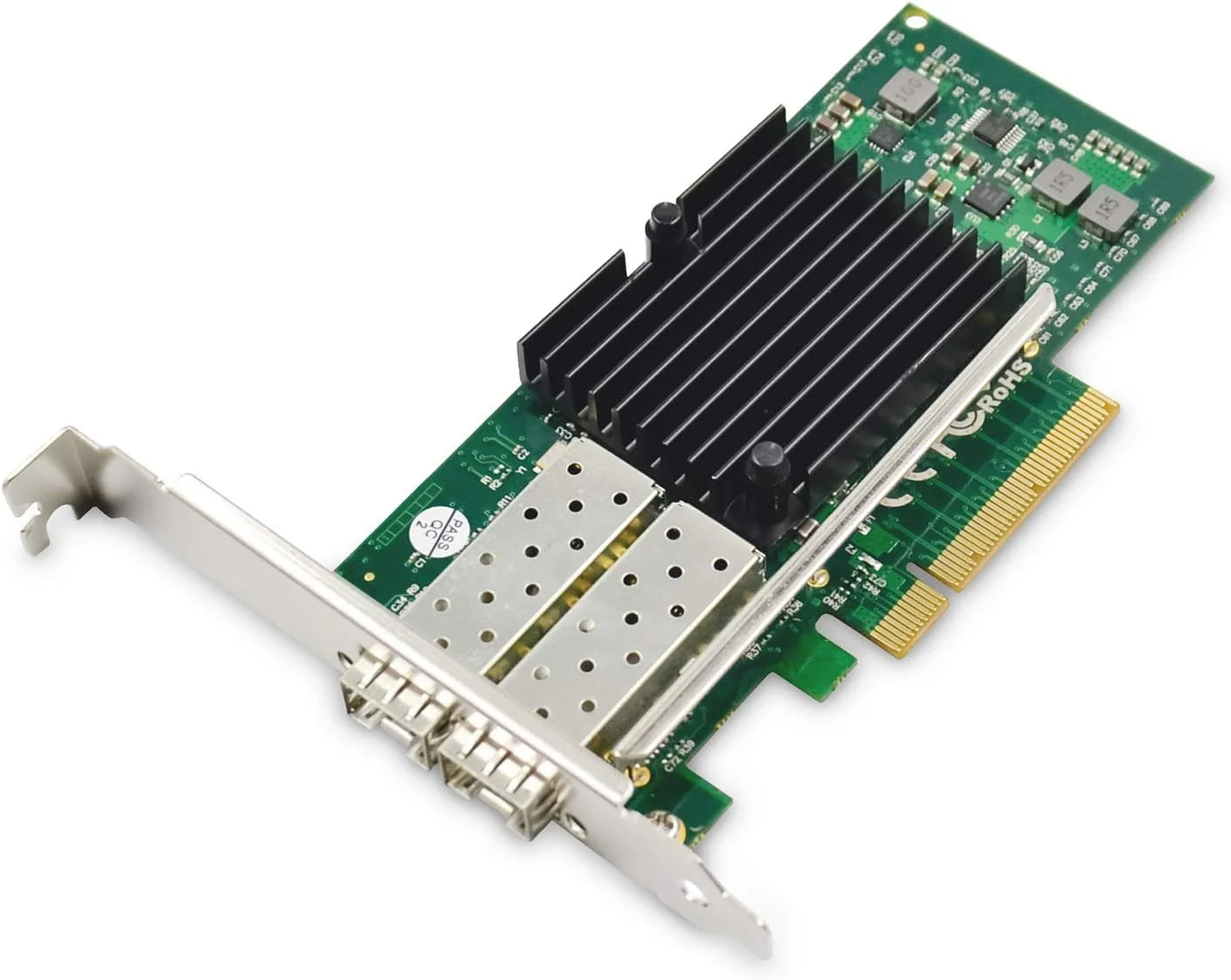 کارت ورودی/خروجی DIGITUS - PCIe - کارت شبکه SFP+ - دو پورت - 10 گیگابیت اترنت - 10 گیگابیت بر ثانیه - PCI-Express