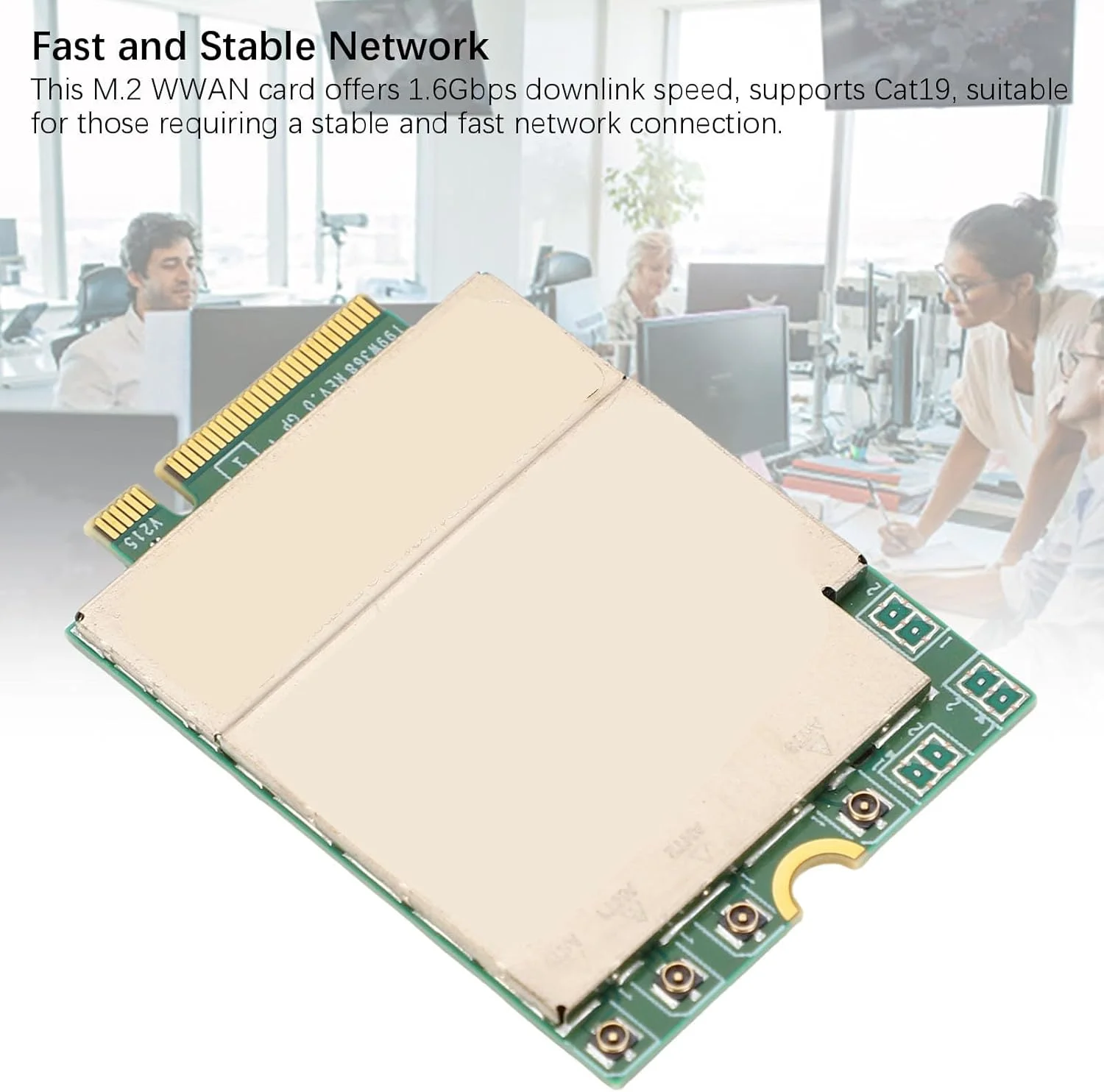 کارت شبکه بی‌سیم WAN مدل Elprico 5G، کارت شبکه 5G با فرکانس دوگانه GNSS مدل T99W373 DW5932e برای لپ‌تاپ‌های Latitude 5350 5450 5550 7030 7350 7350 7450 7650 9450 3490 با رابط PCIe M.2