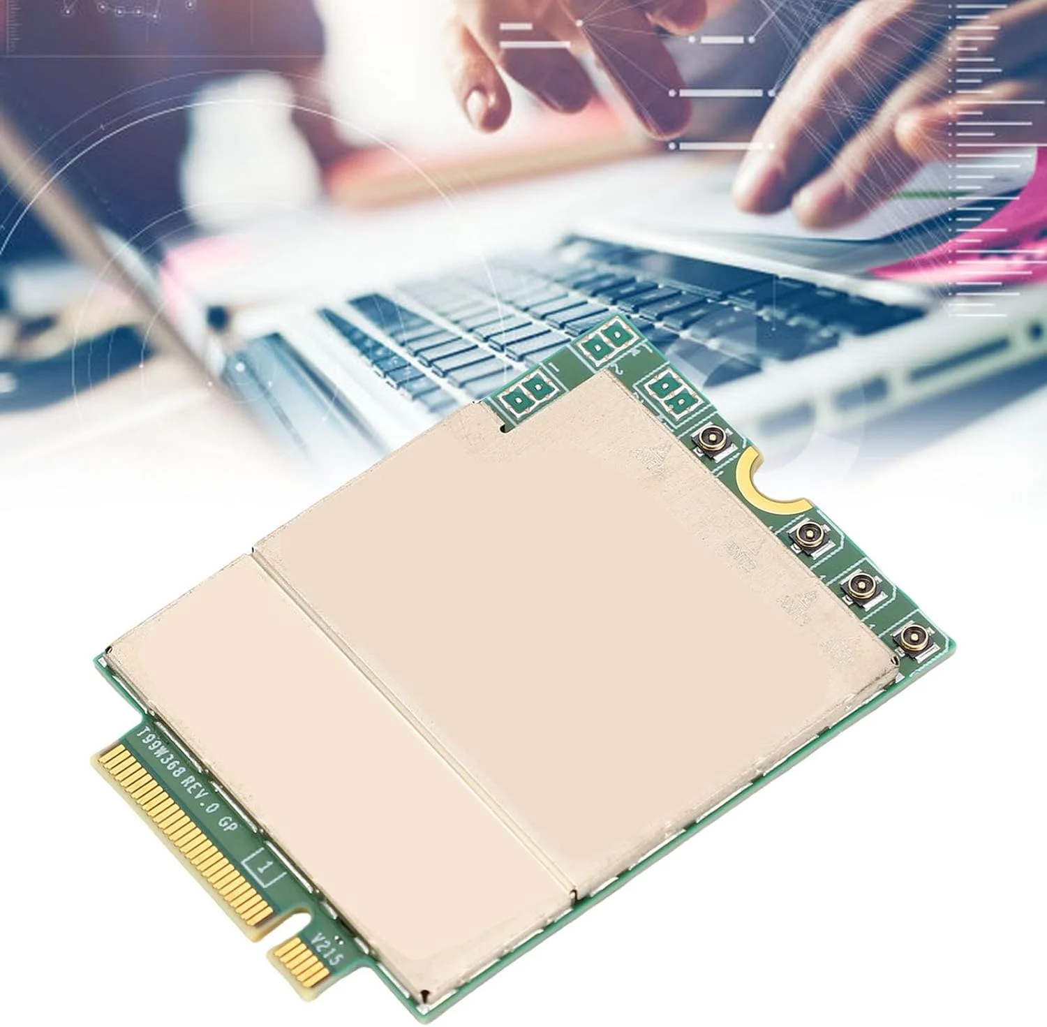 کارت شبکه بی‌سیم WAN مدل Elprico 5G، کارت شبکه 5G با فرکانس دوگانه GNSS مدل T99W373 DW5932e برای لپ‌تاپ‌های Latitude 5350 5450 5550 7030 7350 7350 7450 7650 9450 3490 با رابط PCIe M.2