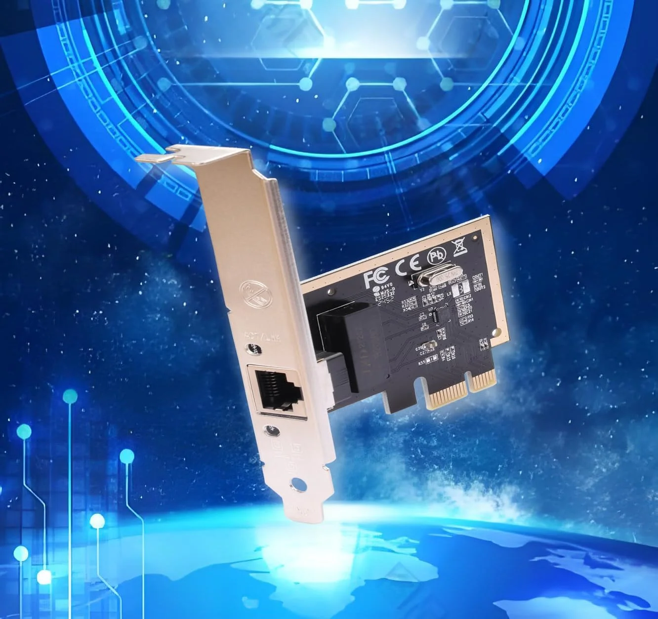 کارت شبکه گیگابیتی اترنت IO Crest PCIe - پورت مستقل 1000 مگابیت بر ثانیه، تراشه Realtek RTL8115H، پشتیبانی از LACP/Bridge/NAS/Soft Router، سازگار با ویندوز/لینوکس/سرور (PCIe x1 تا x16)