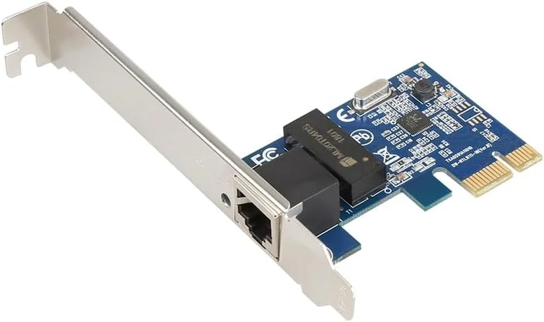 کارت شبکه گیگابیتی اترنت LAN PCIe x1 با تراشه Rtl8111E، لوازم جانبی کامپیوتر، پورت RJ45، تک پورت 1000M با بافل کوتاه
