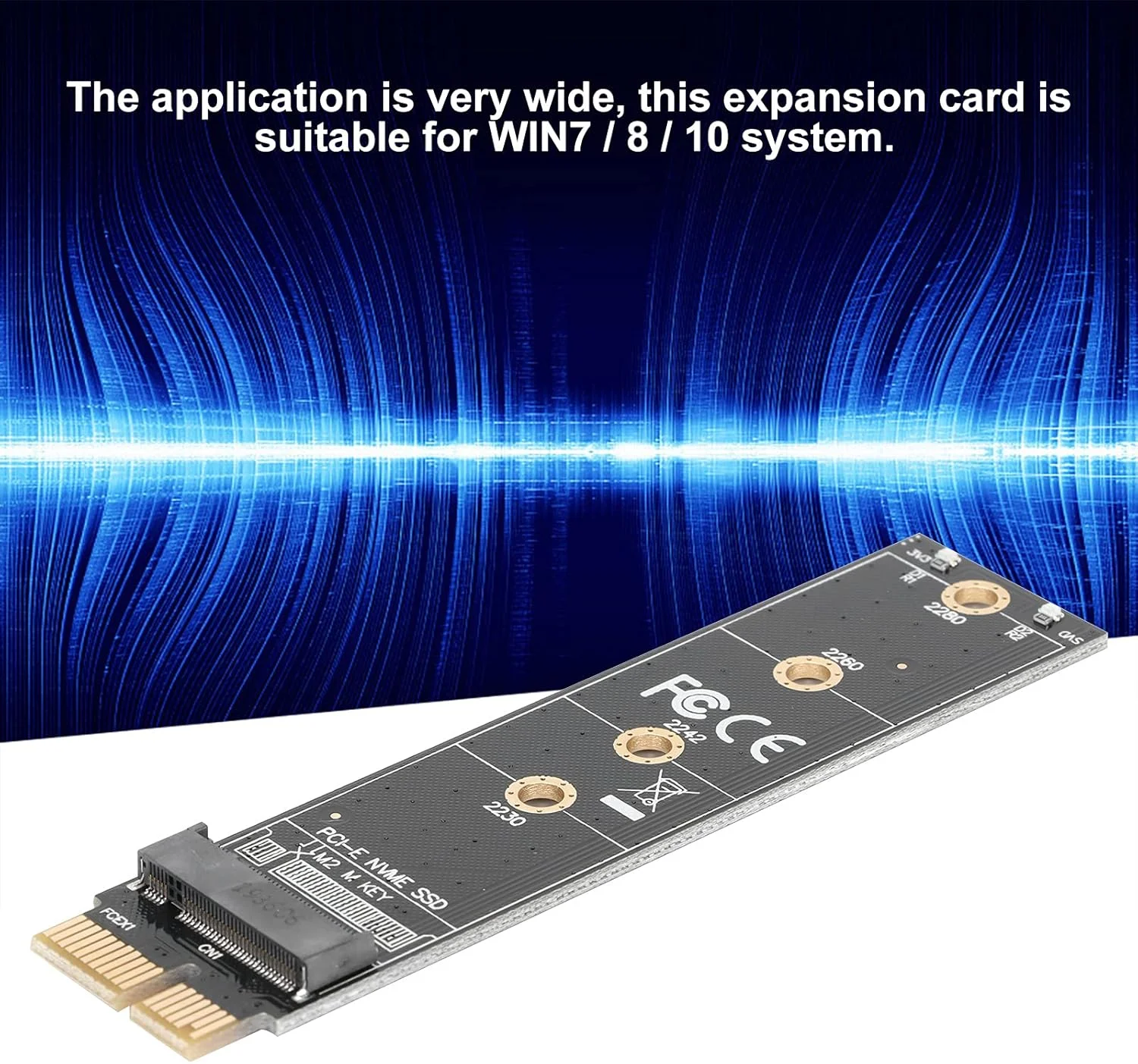 کارت شبکه اترنت PCIE، کارت توسعه PCIE X1 برای تست چندگانه SSD، اندازه کوچک، نصب آسان، ماژول اترنت برای سیستم WIN7 / 8/10