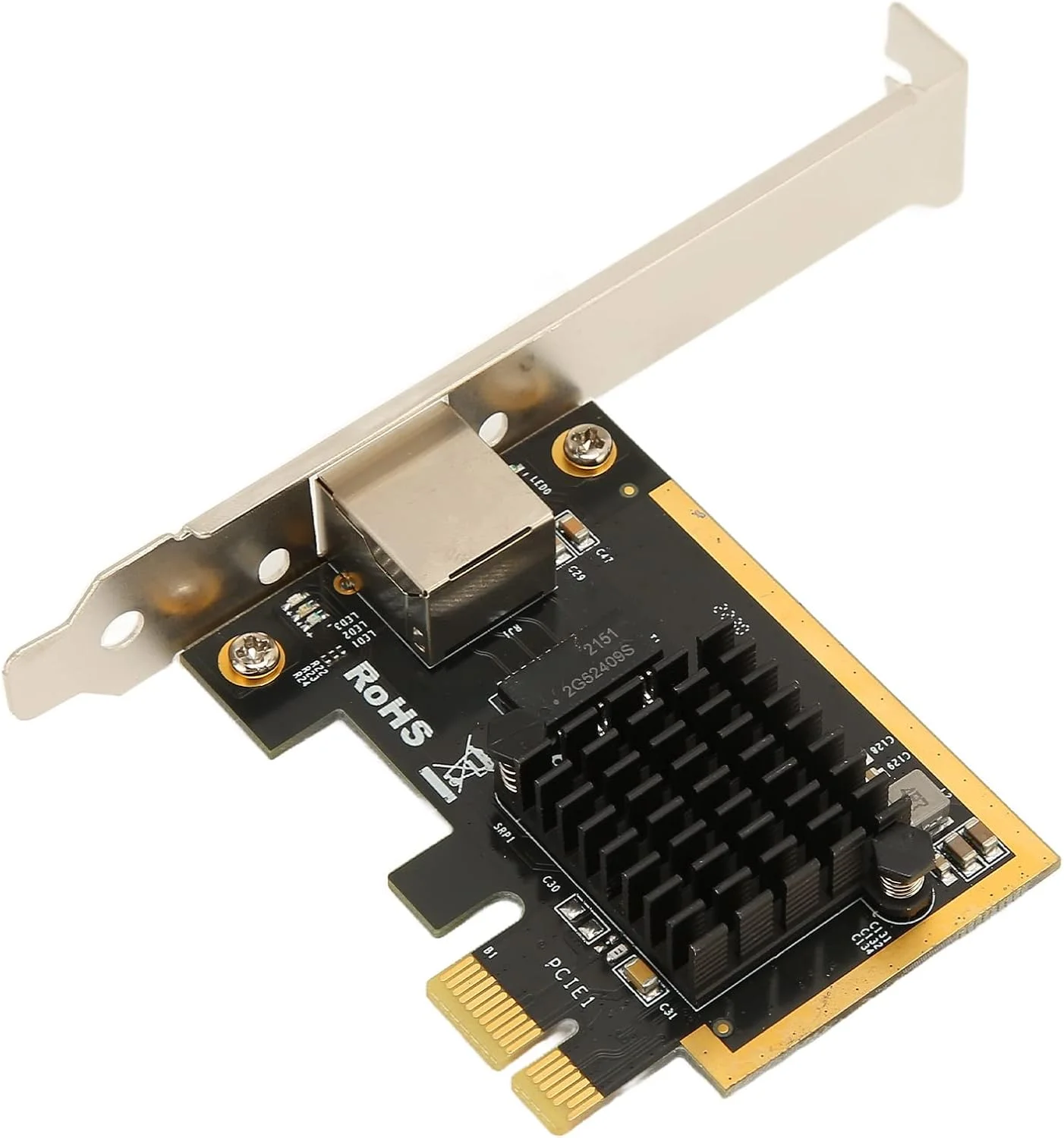 کارت شبکه PCI Express، کارت اترنت PCIe با سرعت 10/100/1000/2500 مگابیت بر ثانیه، انتقال پایدار 2.5 گیگابیت بر ثانیه Base T، آداپتور شبکه PCIe تمام نیمه دوطرفه، مبدل آداپتور LAN RJ45 برای رایانه شخصی رومیزی