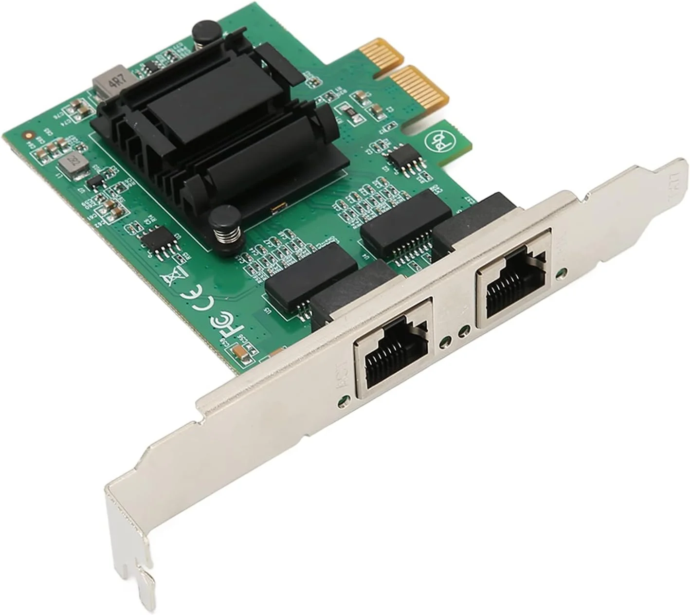 کارت شبکه دو پورت گیگابیتی اترنت PCIE آداپتور LAN 82751EB برای ایستگاه کاری سرور اتصال RJ45 برای انتقال داده از راه دور