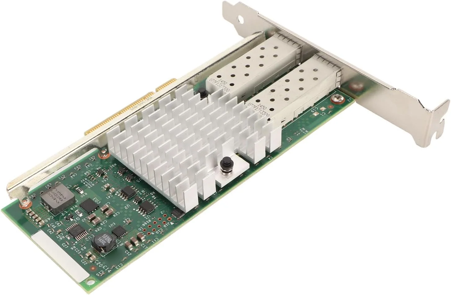 کارت شبکه 10 گیگابیت بر ثانیه PCIe آداپتور سرور 2 پورت SFP کارت PCI Express X8 با قابلیت اتصال سریع برای کامپیوتر رومیزی، ایستگاه کاری مرکز داده تجهیزات شبکه کامپیوتر سرور کارت شبکه 10 گیگابیت بر ثانیه PCIe آداپتور سرور 2 پورت SFP کارت PCI Express X8 با قابلیت اتصال سریع برای کامپیوتر رومیزی، ایستگاه کاری مرکز داده تجهیزات شبکه کامپیوتر سرور