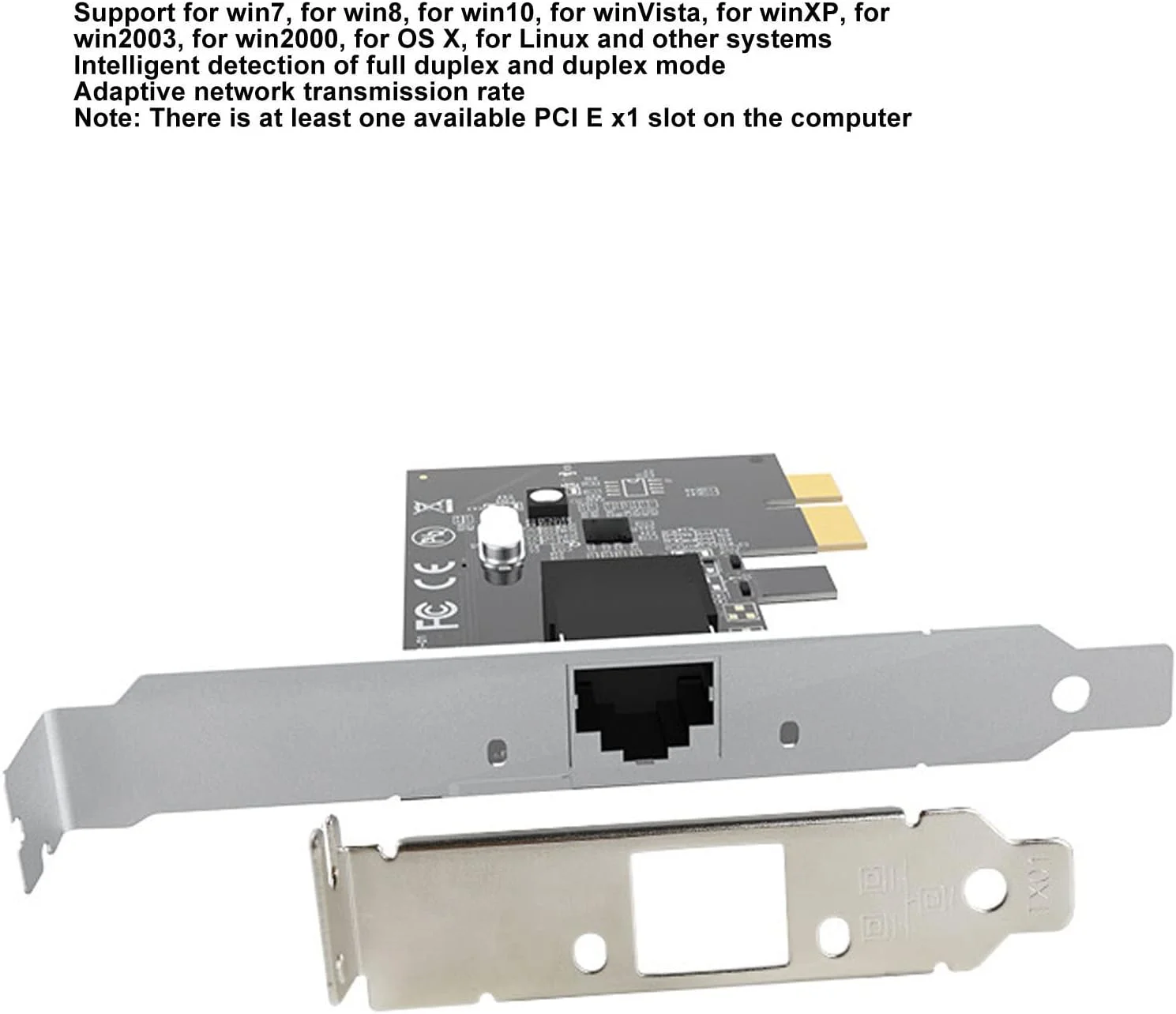 کارت شبکه گیگابیتی PCI Express، کارت شبکه PCIE با سرعت 10/100/1000 مگابیت بر ثانیه، مبدل آداپتور LAN RJ45 برای رایانه شخصی رومیزی، پشتیبانی از کنترلر LAN برای ویندوز، لینوکس و سیستم عامل OS X