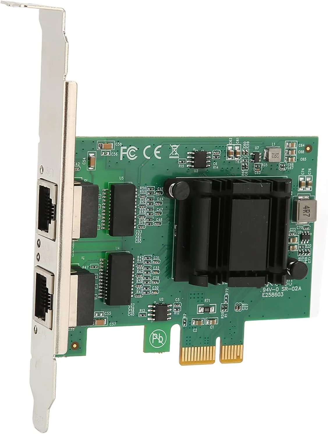 آداپتور شبکه PCI Express، کارت شبکه گیگابیتی PCI Express، کارت شبکه دو پورت PCIE گیگابیت NIC آداپتور LAN 82751EB کارت شبکه سیمی