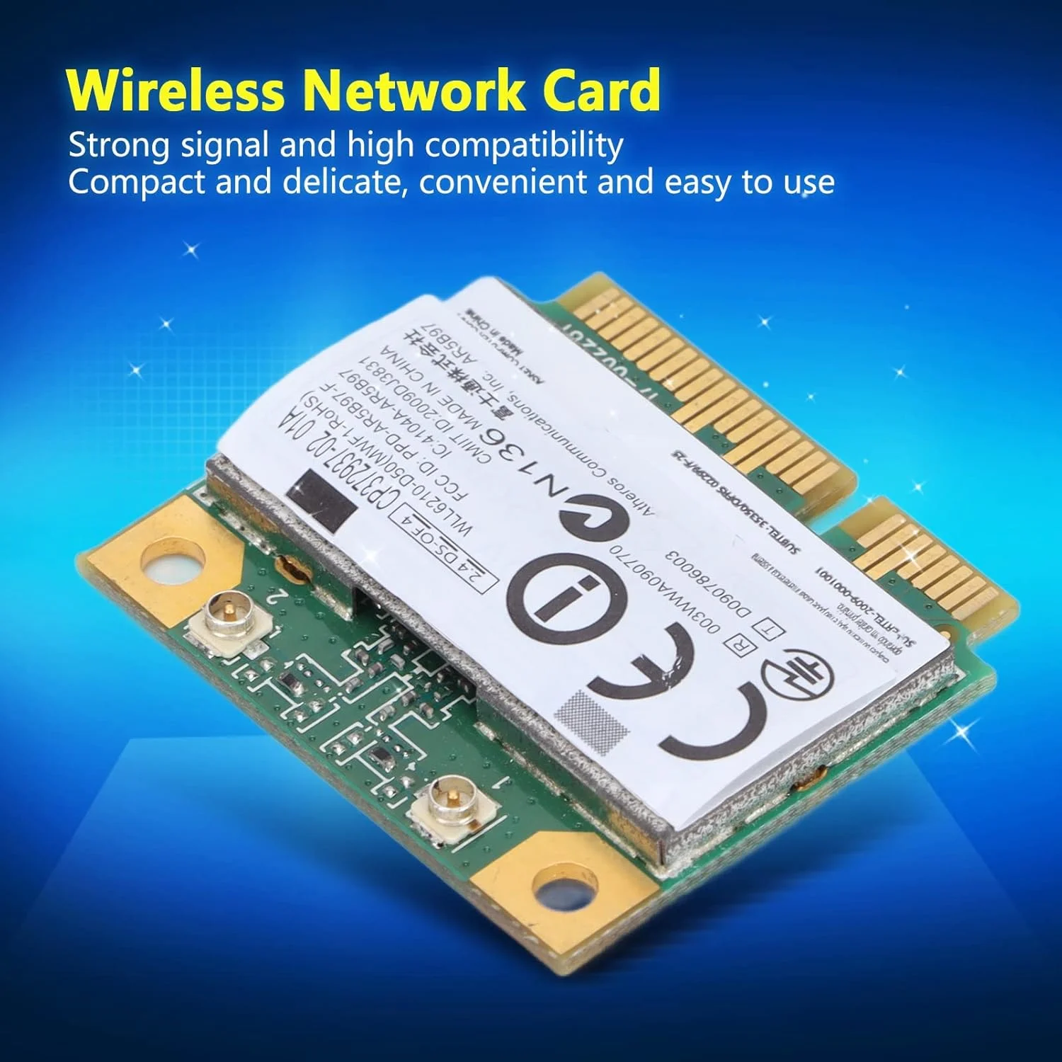 کارت شبکه مینی PCIE فولانی، کارت شبکه 300 مگابیت بر ثانیه برای ارسال و ذخیره داده