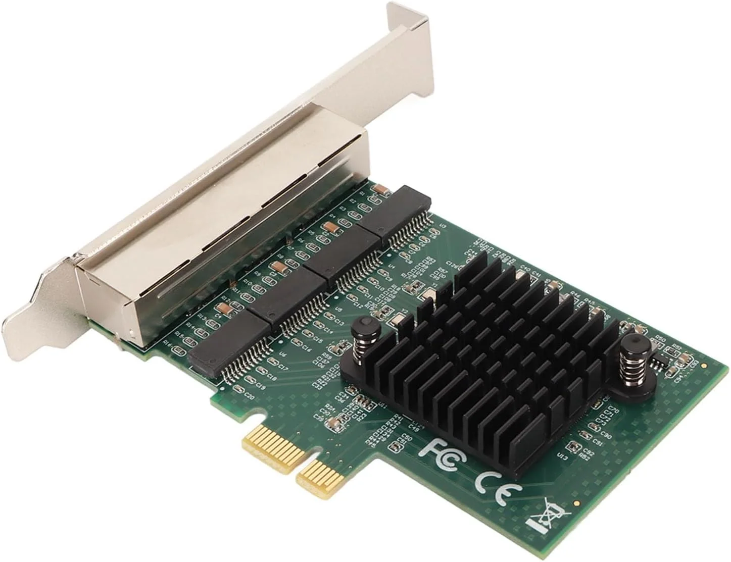 کارت شبکه گیگابیتی Gearwell PCIE، کارت شبکه 4 پورت RJ45 گیگابیتی NA8111 T4، کارت شبکه اترنت PCIe Express، آداپتور اترنت کارت رابط X1 برای رایانه شخصی رومیزی