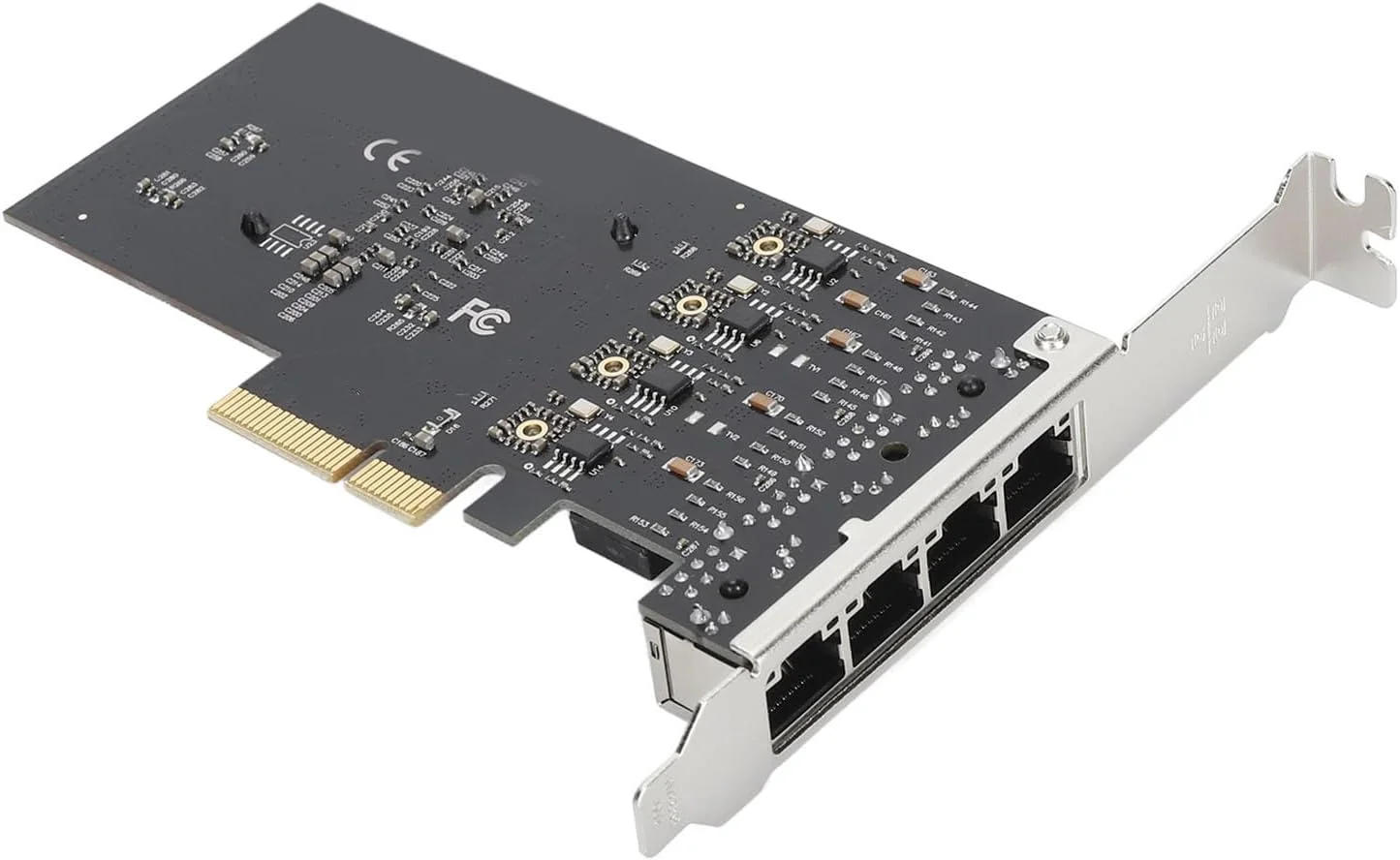 کارت شبکه 2.5 گیگابیتی PCIe، آداپتور شبکه PCIe به اترنت 2.5 گیگابیتی، دارای 4 پورت RJ45 با تراشه RTL8125BG و رابط اترنت 2500 مگابیت بر ثانیه برای سرور